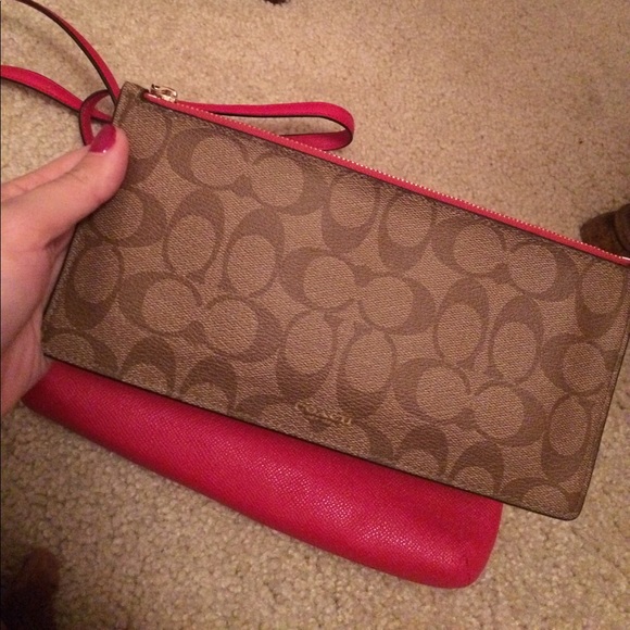 Pink Coach Crossbody with Removable Pouch - Picture 3 of 5